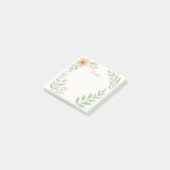 Persoonlijke waterverf botanische plaknotities post-it® notes (Schuin)