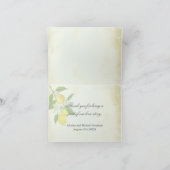 Persoonlijke Waterverf Citroen Thema Plaatskaarten (Binnen)