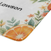 Persoonlijke Waterverf Citrus Glas Snijplank (Hoek)