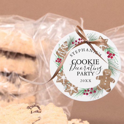 Persoonlijke Waterverf Cookie Uitwisseling Bedankjes Labels
