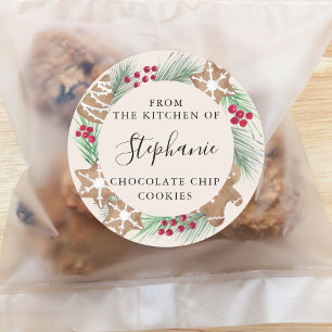 Persoonlijke Waterverf Cookie Uitwisseling Ronde Sticker