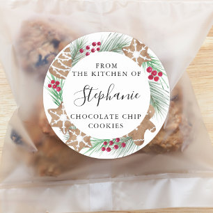 Persoonlijke Waterverf Cookie Uitwisseling Ronde Sticker