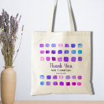 Persoonlijke Waterverf Dank u leraar Tote Bag<br><div class="desc">Zeg bedankt aan je leraar met deze canvas tas die is gedecoreerd met een waterverf patroon in schaduwen van paars. Eenvoudig aan te passen. Om verder uit te geven gebruik het Hulpmiddel van het Ontwerp om de doopvont, de doopvontgrootte, of de kleur te veranderen. Omdat wij ons kunstwerk creëer, zult...</div>