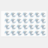 Persoonlijke Waterverf Dolphins Labels (Vel)