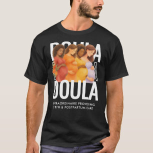 Persoonlijke waterverf doula t-shirt