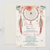 Persoonlijke Waterverf Dreamweaver Baby shower Kaart (Voorkant / Achterkant)