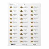 Persoonlijke Waterverf Dump Truck Etiket (Full Sheet)