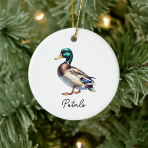 Persoonlijke Waterverf Eend Wilde Eend Keramisch Ornament