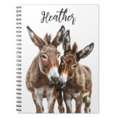 Persoonlijke waterverf ezels notitieboek (Voorkant)