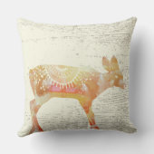 Persoonlijke Waterverf Fawn Abriot Banner Kussen (Achterkant)