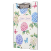Persoonlijke Waterverf Hydrangea Bloemen Klembord (Links)