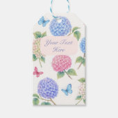 Persoonlijke waterverf Hydrangea cadeaubijlage Cadeaulabel (Voorkant)