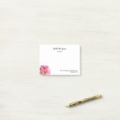 Persoonlijke Waterverf Hydrangea-scripts Post-it® Notes (Op bureau)