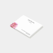 Persoonlijke Waterverf Hydrangea-scripts Post-it® Notes (Schuin)