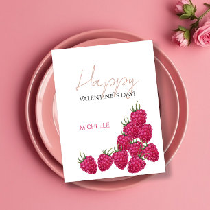 Persoonlijke Waterverf Illustratie van Aardbeien Briefkaart