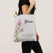Persoonlijke Waterverf Iris Boodschappentas | Bloe Tote Bag (Dichtbij)