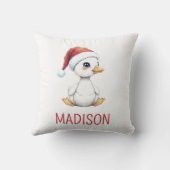 Persoonlijke waterverf Kerstgans Eend  Kussen (Achterkant)
