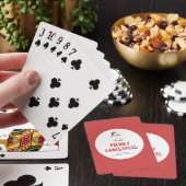 Persoonlijke waterverf Kerstgans Eend  Pokerkaarten (Insitu)