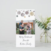 Persoonlijke waterverf kerstkaart (Staand voorkant)