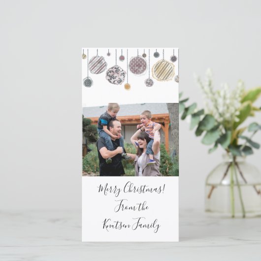 Persoonlijke waterverf kerstkaart (Staand voorkant)