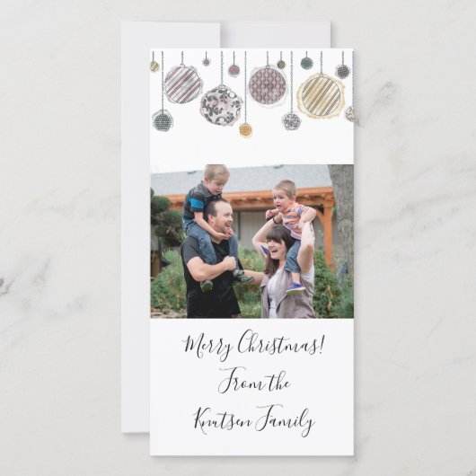 Persoonlijke waterverf kerstkaart (Voorkant)