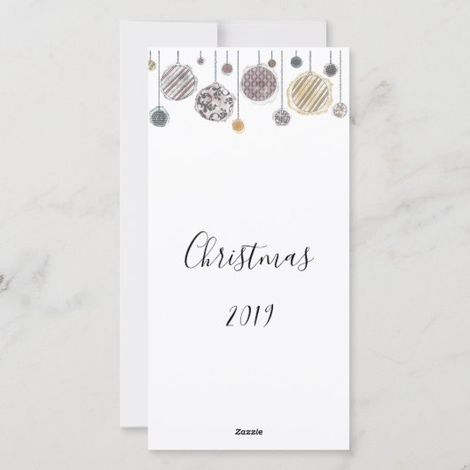 Persoonlijke waterverf kerstkaart (Achterkant)