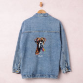 Persoonlijke waterverf kunst van Boxer Denim Jacket (Hangar)