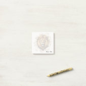 Persoonlijke waterverf Leeuw Gescheurd Papier Effe Post-it® Notes (Op bureau)