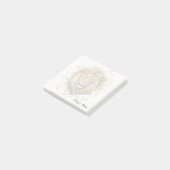 Persoonlijke waterverf Leeuw Gescheurd Papier Effe Post-it® Notes (Schuin)