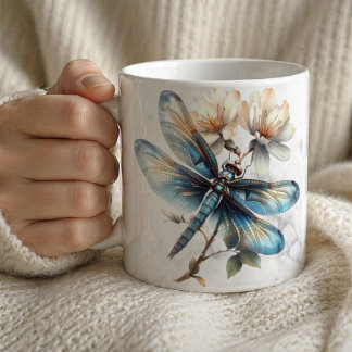 Persoonlijke Waterverf Libelle Mok