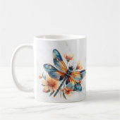 Persoonlijke Waterverf Libelle Mok (Links)