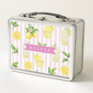 Persoonlijke Waterverf Limonade Cupcake Streep