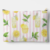 Persoonlijke Waterverf-Limonade Cupcake Streep Etui (Achterkant)