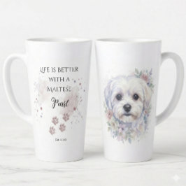 Persoonlijke Waterverf Maltezer Hond Mok