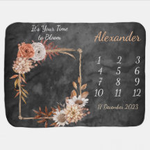 Persoonlijke Waterverf-mijlpaal Babymandje