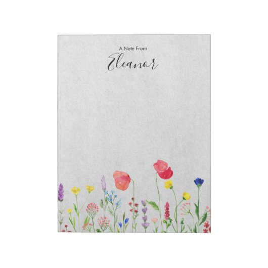 Persoonlijke Waterverf Notitieblok (Linkerzijde)