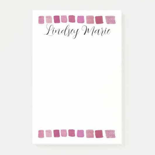 PERSOONLIJKE WATERVERF notities Post-it® Notes (Voorkant)