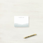 Persoonlijke waterverf ombre plaknotitieblok post-it® notes (Op bureau)