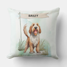 Persoonlijke waterverf Otterhound-hond