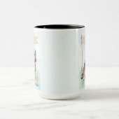 Persoonlijke waterverf Oud-Engelse Herdershond Mok (Midden)