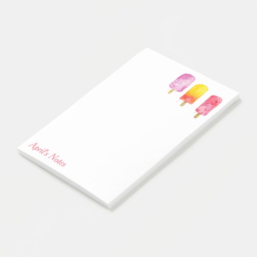 Persoonlijke Waterverf Popsicles  Post-it® Notes (Schuin)