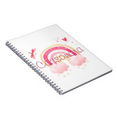 Persoonlijke waterverf regenboog   notitieboek (Rechterzijde)