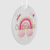 Persoonlijke waterverf regenboog ornament (voorkant)