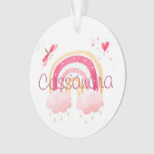 Persoonlijke waterverf regenboog ornament (voorkant)