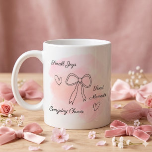 Persoonlijke Waterverf Roze Coquette Mok
