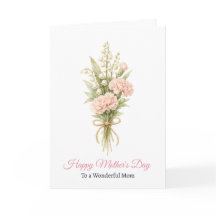 Persoonlijke waterverf roze pioen lelie Moeders