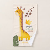 Persoonlijke Waterverf Safari Dieren Bad Handdoek (Handdoek)