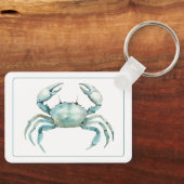 Persoonlijke waterverf strandkrab sleutelhanger (Voorkant)