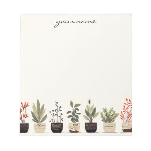 Persoonlijke Waterverf Succulenten Boho Notitieblo Notitieblok