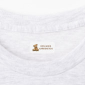 Persoonlijke Waterverf Teddybeer Labels (Aangebracht)